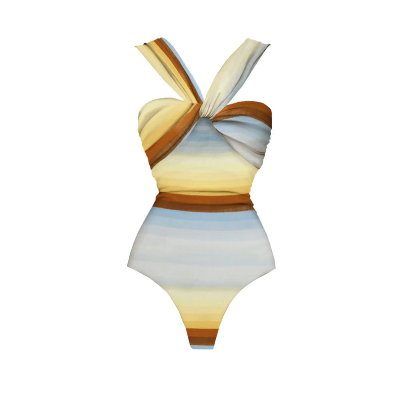 Subtly Elegant Bathing Suit with a Refined Vintage Look