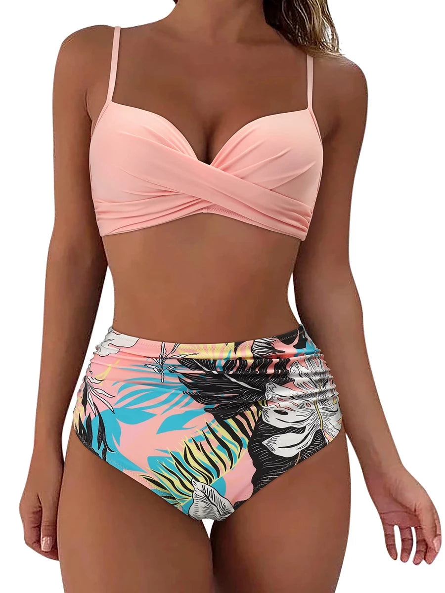 Classic Vintage Bikini with a Flattering Fit