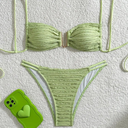 Subtly Elegant Bathing Suit with a Refined Vintage Look