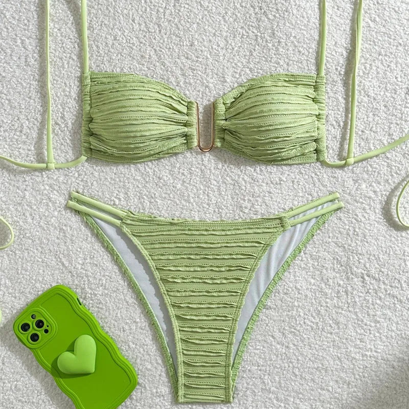 Subtly Elegant Bathing Suit with a Refined Vintage Look