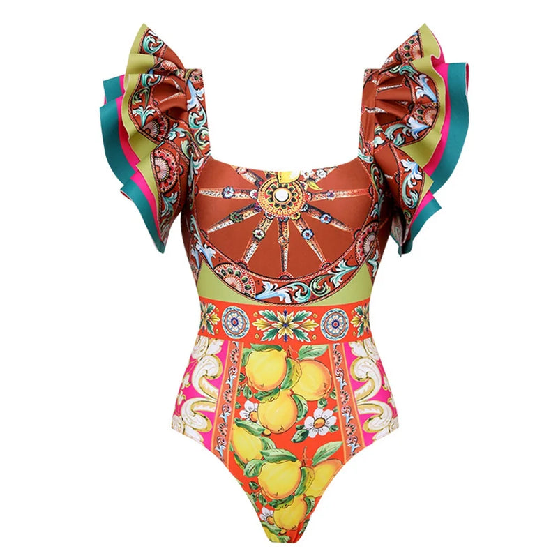 Vintage Inspired Bathing Suit with a Contemporary Edge