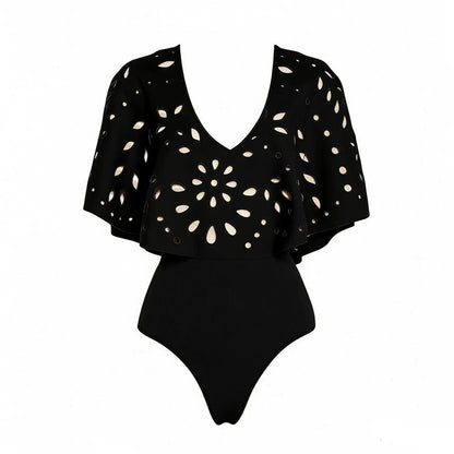 Subtly Elegant Bathing Suit with a Refined Vintage Look