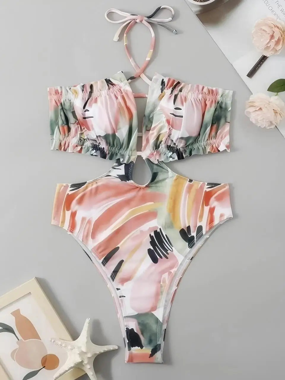 Casually Elegant Monokini with a Refined Edge
