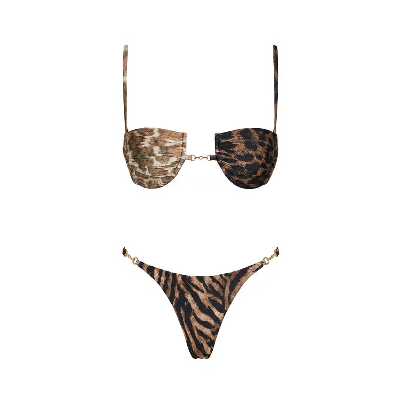 Classic Vintage Bikini with a Flattering Fit