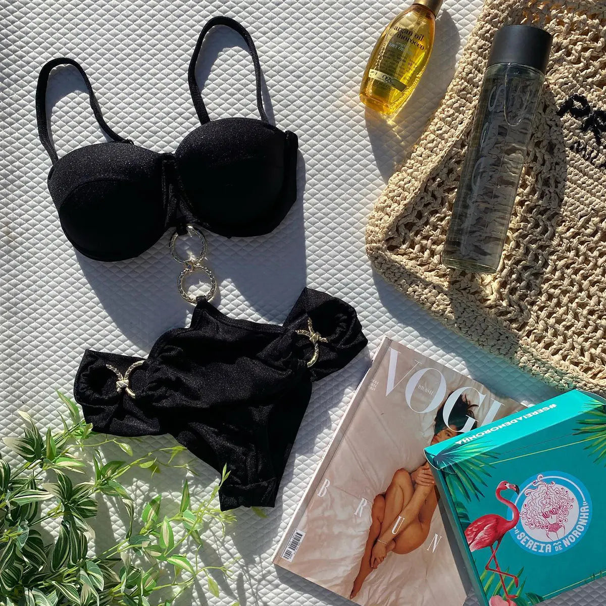 Vintage Inspired Bathing Suit with a Contemporary Edge