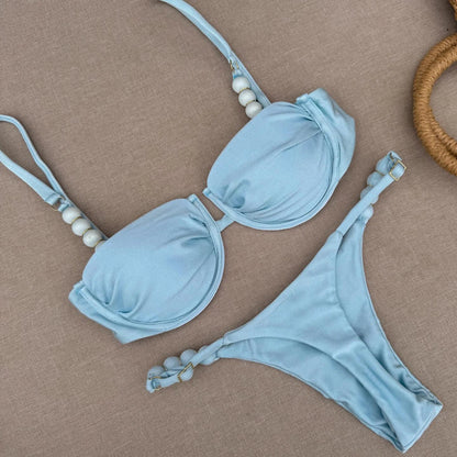 Classic Vintage Bikini with a Flattering Fit