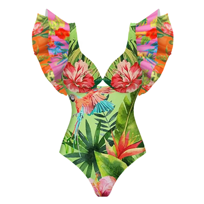 Vintage Inspired Bathing Suit with a Contemporary Edge