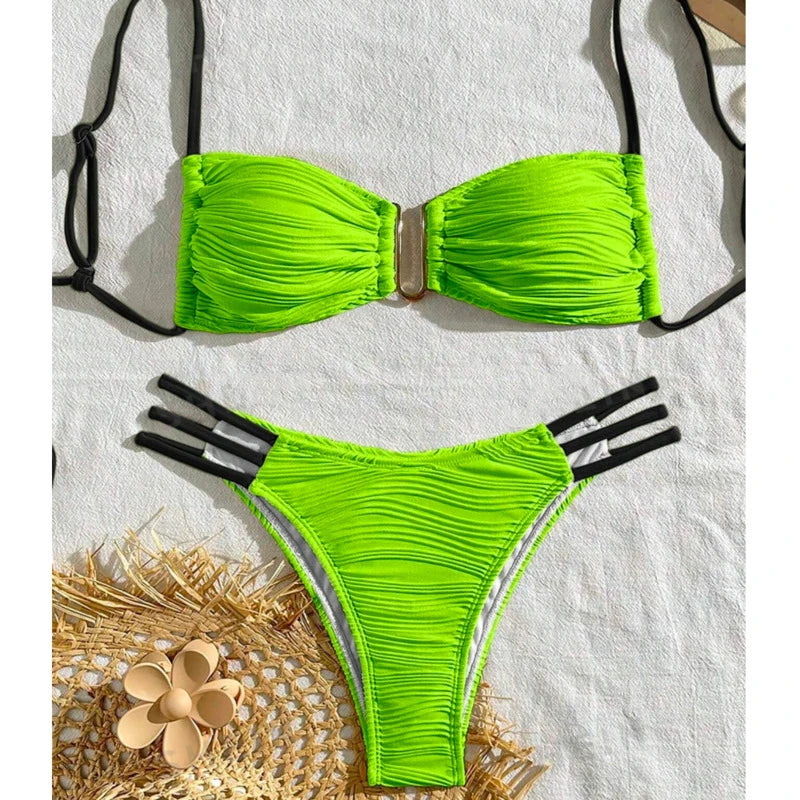 Subtly Elegant Bathing Suit with a Refined Vintage Look