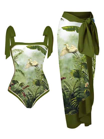 Casually Elegant Swimsuit with a Refined Edge