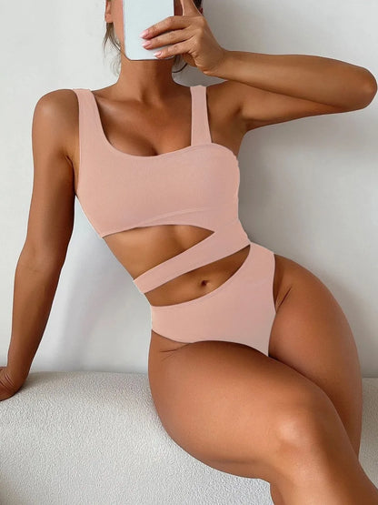 Casually Elegant Swimsuit with a Refined Edge