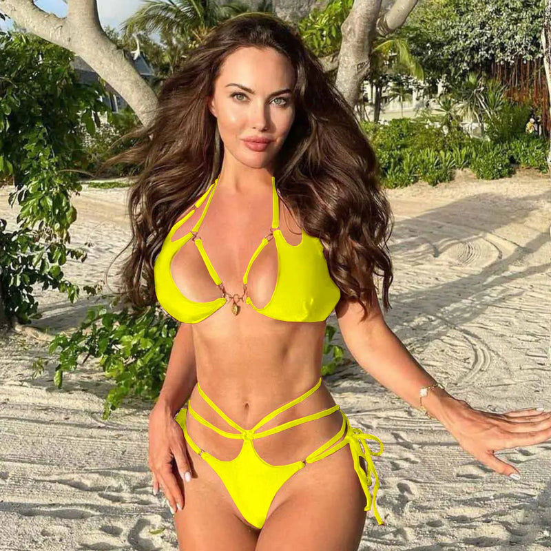 Subtly Elegant Bikini with a Refined Vintage Look