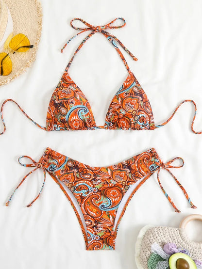 Classic Vintage Bikini with a Flattering Fit