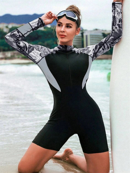 Casually Elegant Swimsuit with a Refined Edge