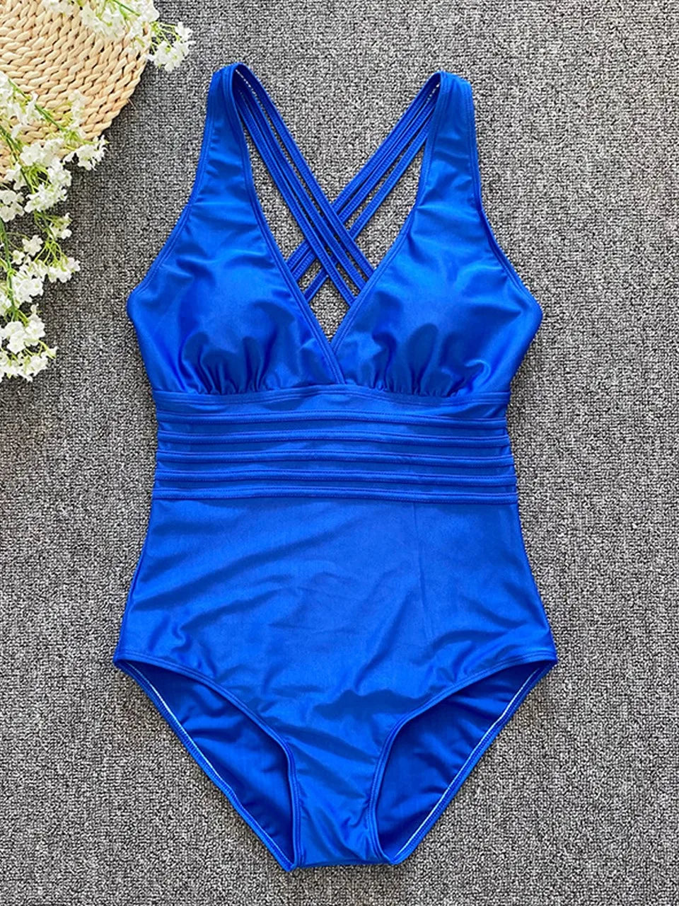 Subtly Elegant Swimsuit with a Refined Vintage Look