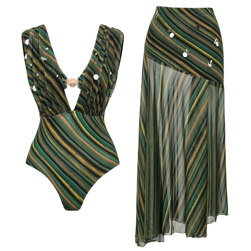 Subtly Elegant Bikini with a Refined Vintage Look