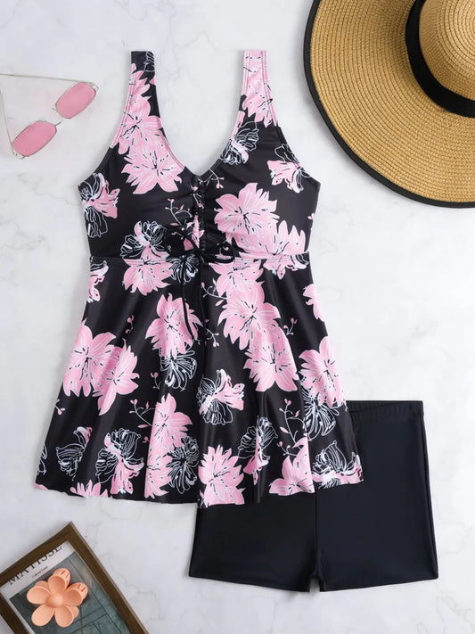 Casually Elegant Swimsuit with a Refined Edge