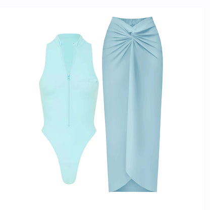 Casually Elegant Swimsuit with a Refined Edge