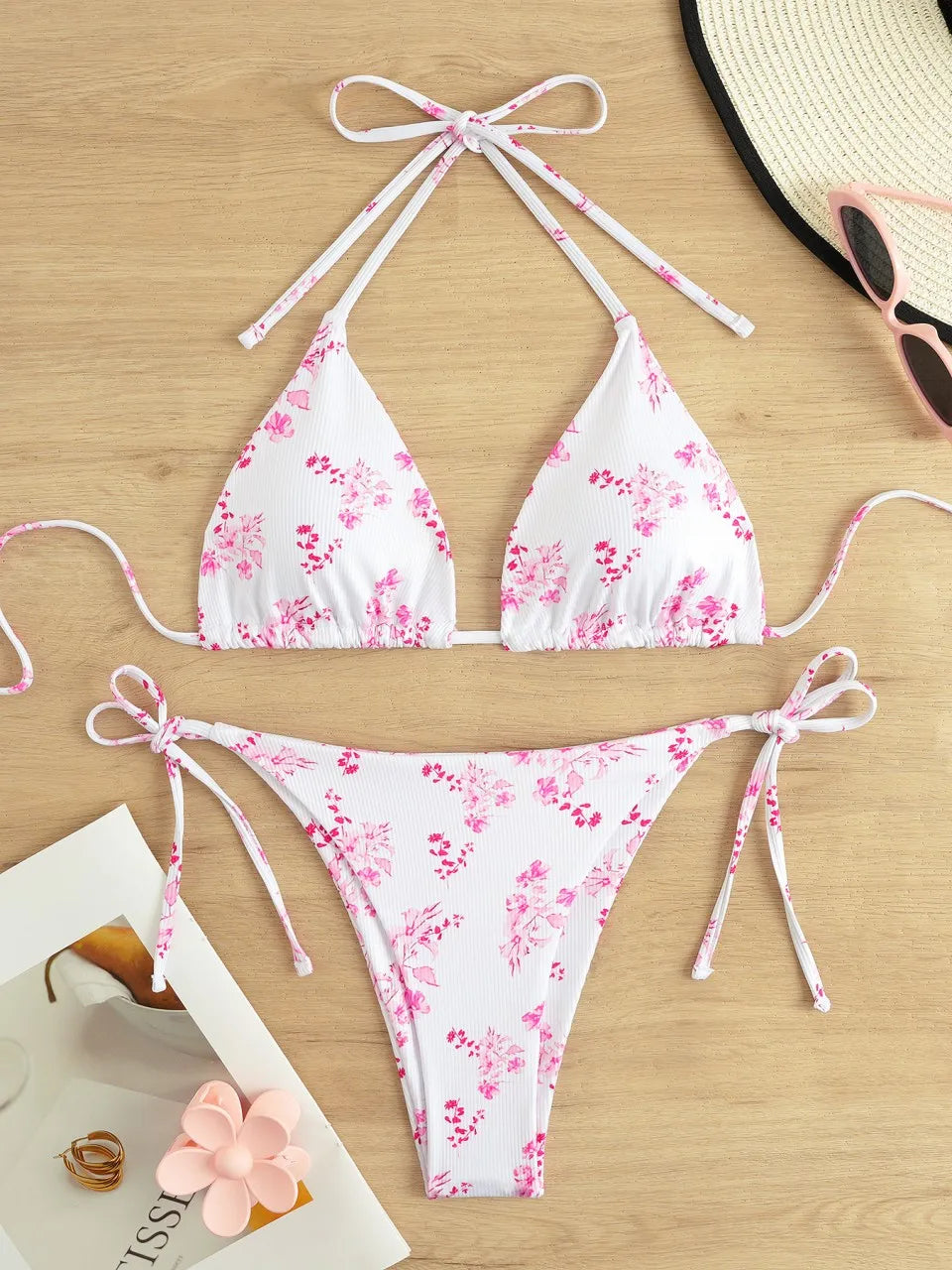 Subtly Elegant Bikini with a Refined Vintage Look