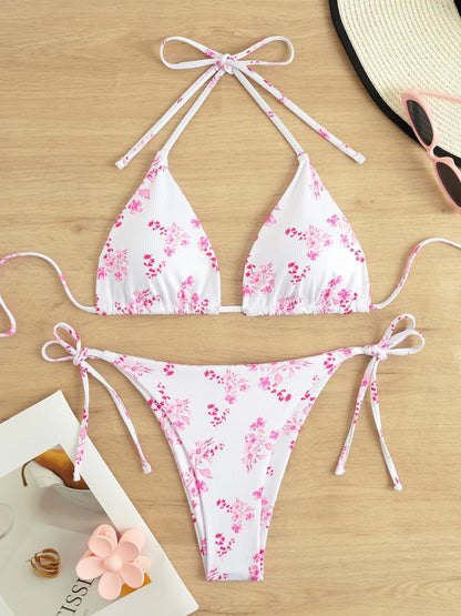 Subtly Elegant Bikini with a Refined Vintage Look