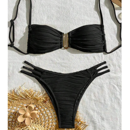 Subtly Elegant Bathing Suit with a Refined Vintage Look