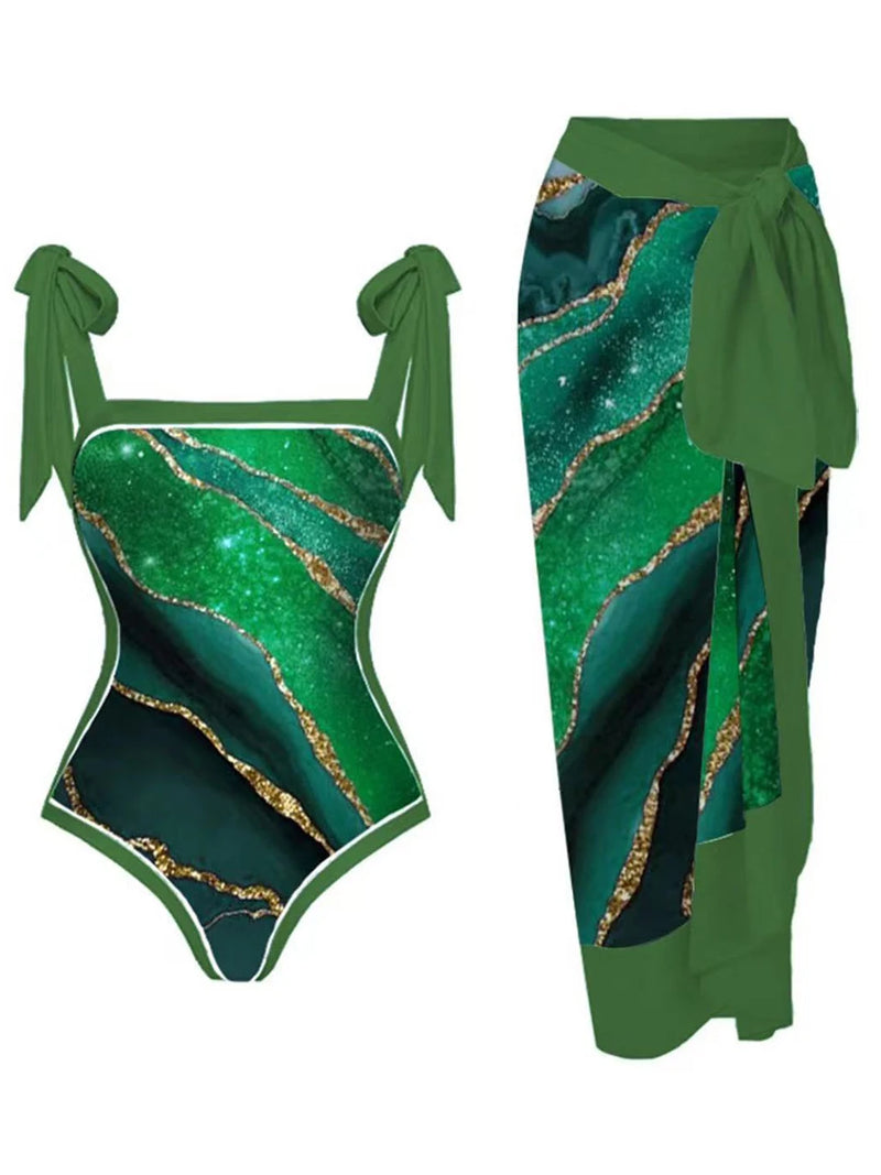 Subtly Elegant Swimsuit with a Refined Vintage Look