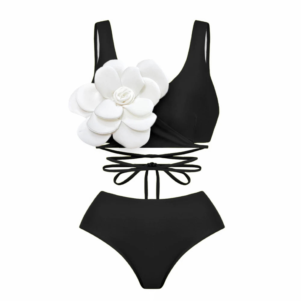 Subtly Elegant Bikini with a Refined Vintage Look