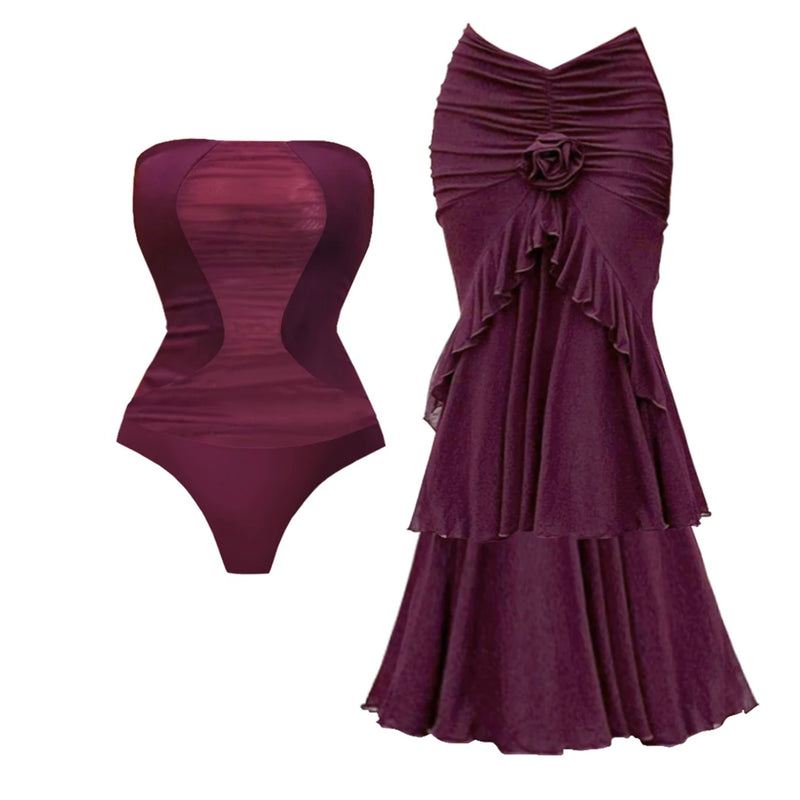 Vintage Inspired Bathing Suit with a Contemporary Edge