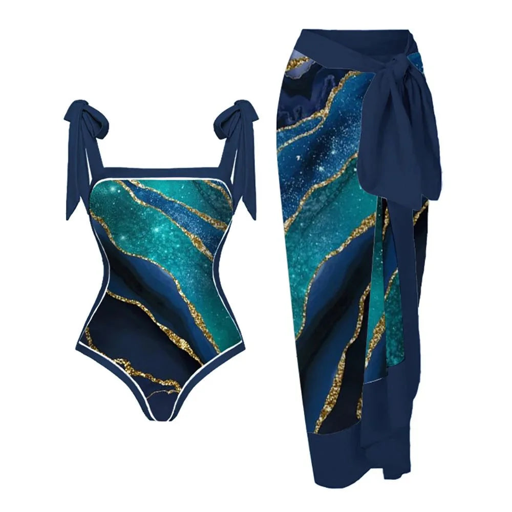Casually Elegant Swimsuit with a Refined Edge