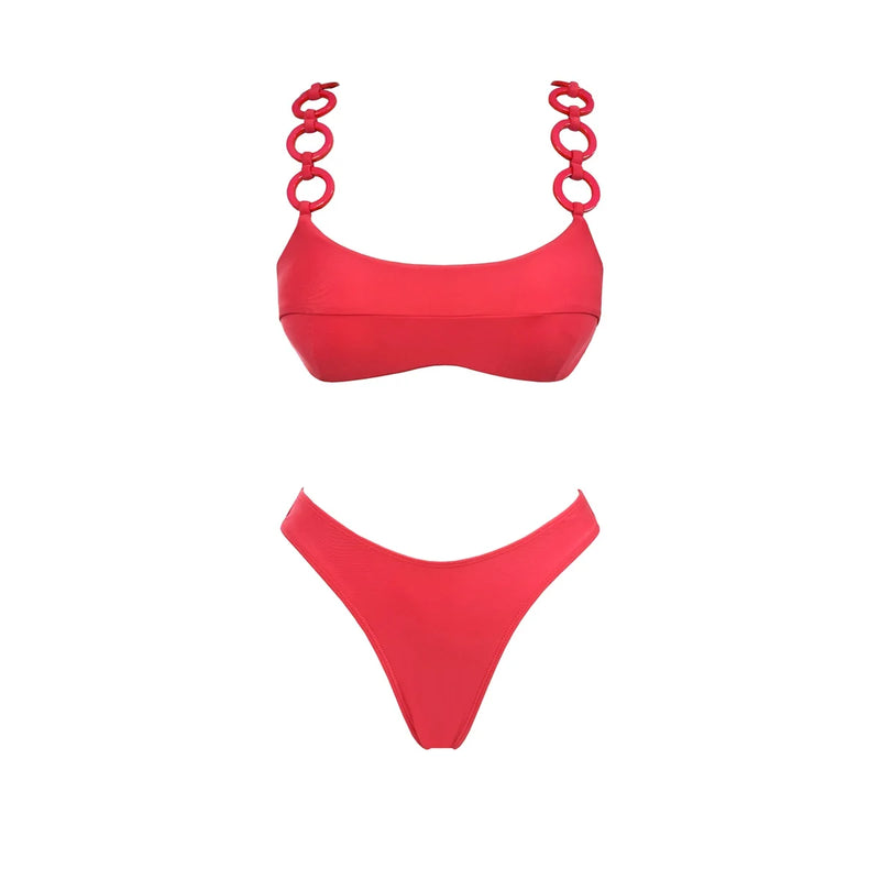 Classic Vintage Bikini with a Flattering Fit
