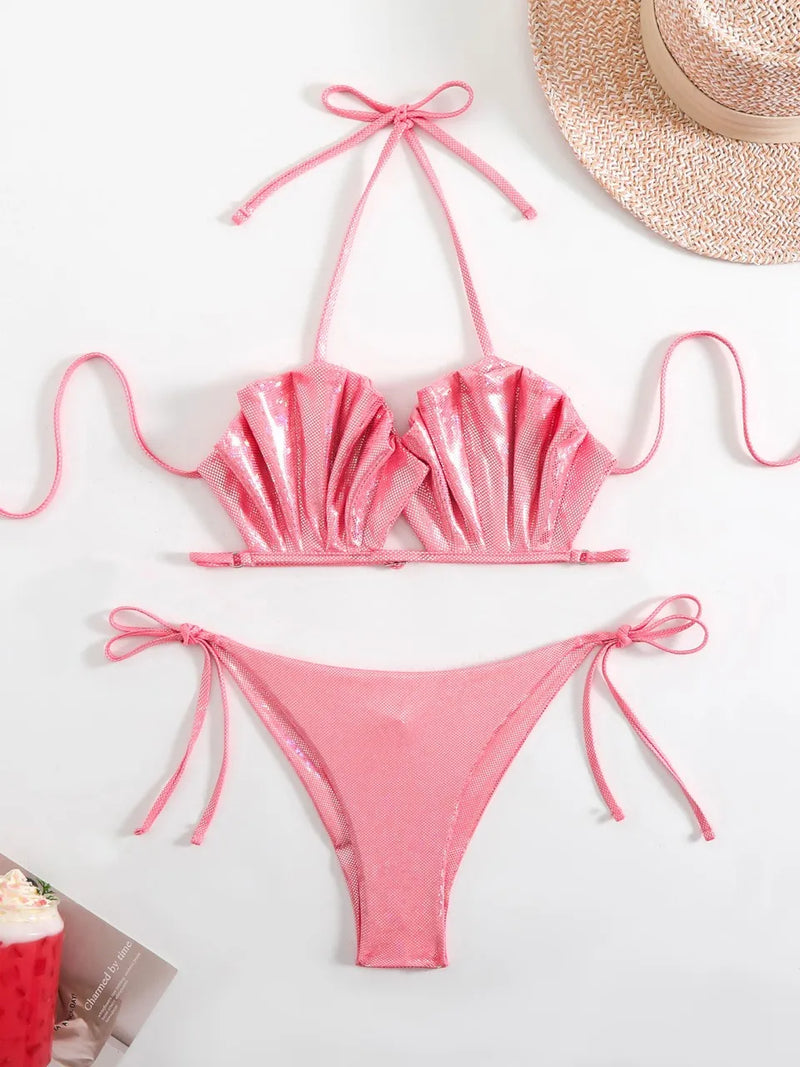 Subtly Elegant Bikini with a Refined Vintage Look