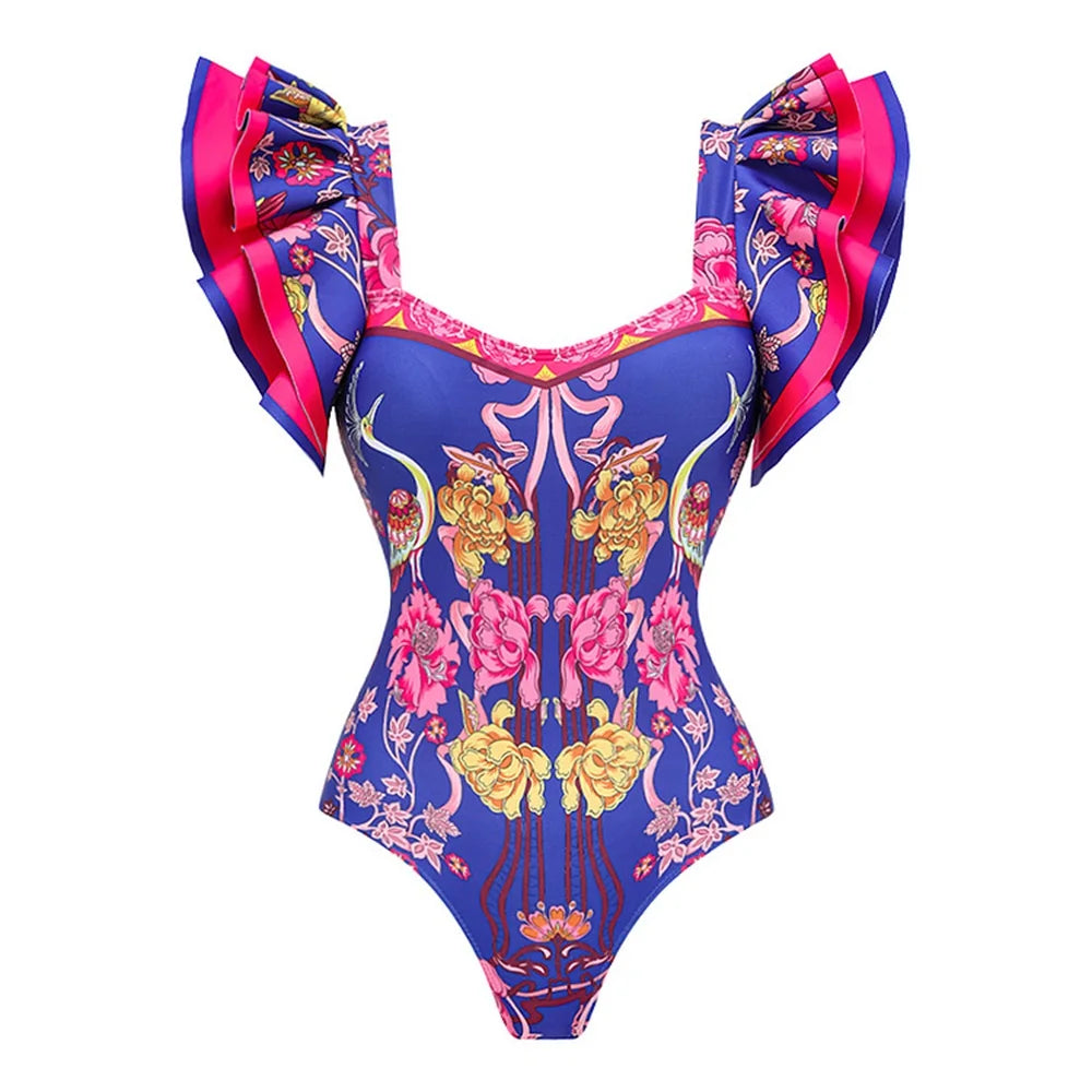 Vintage Inspired Bathing Suit with a Contemporary Edge