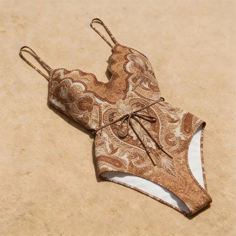 Subtly Elegant Bikini with a Refined Vintage Look