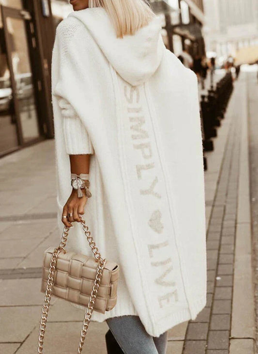 LD Lang vest met capuchon