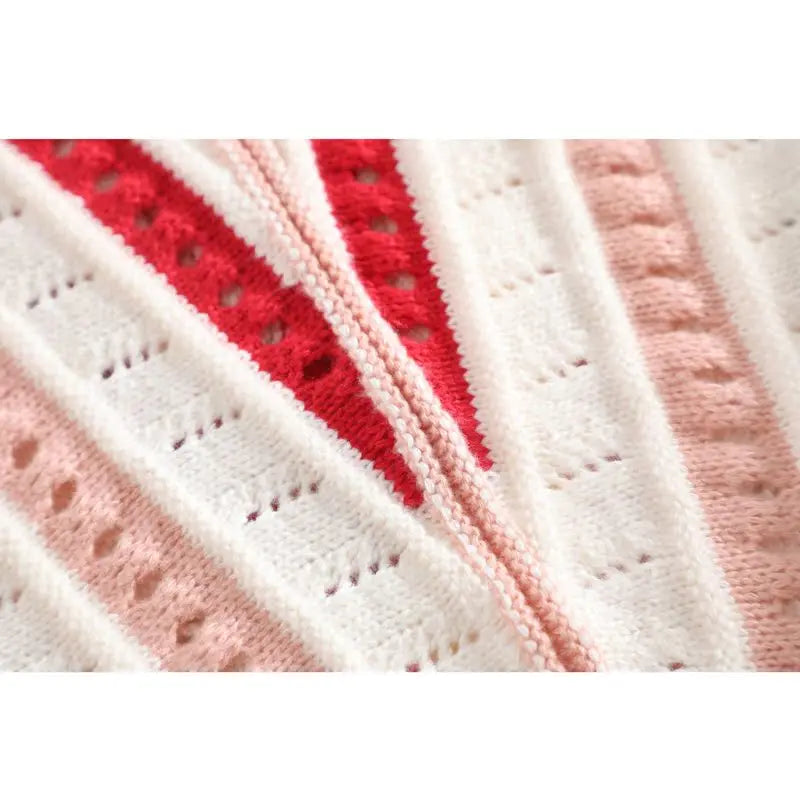 LD Gestreepte gebreide trui