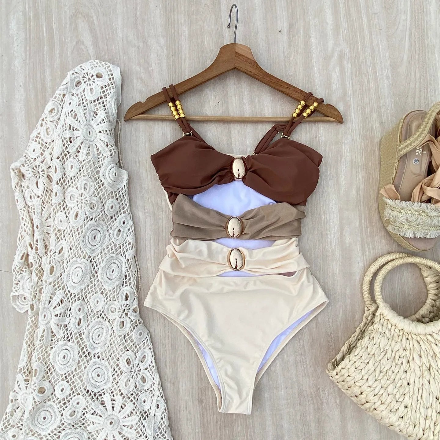 Vintage Inspired Bathing Suit with a Contemporary Edge