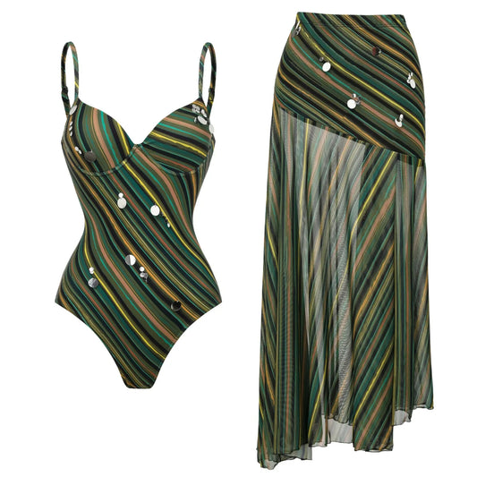 Subtly Elegant Bikini with a Refined Vintage Look