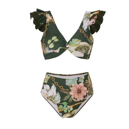 Subtly Elegant Bikini with a Refined Vintage Look