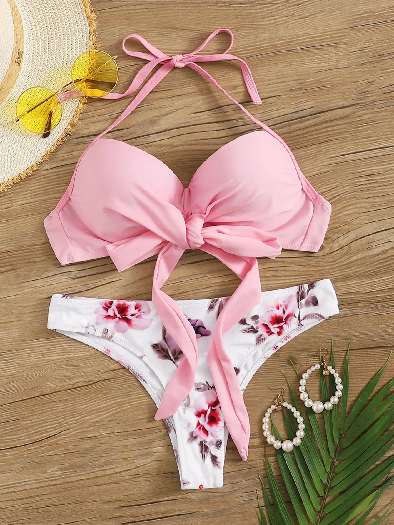 Subtly Elegant Bikini with a Refined Vintage Look