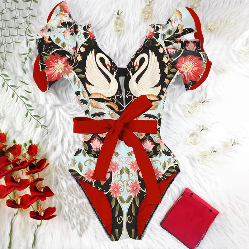 Effortlessly Elegant Bathing Suit with a Timeless Design
