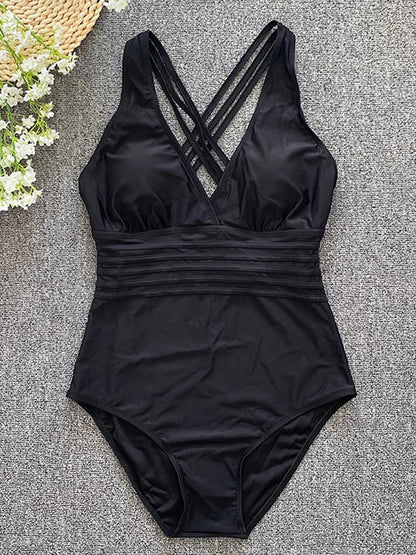 Subtly Elegant Swimsuit with a Refined Vintage Look