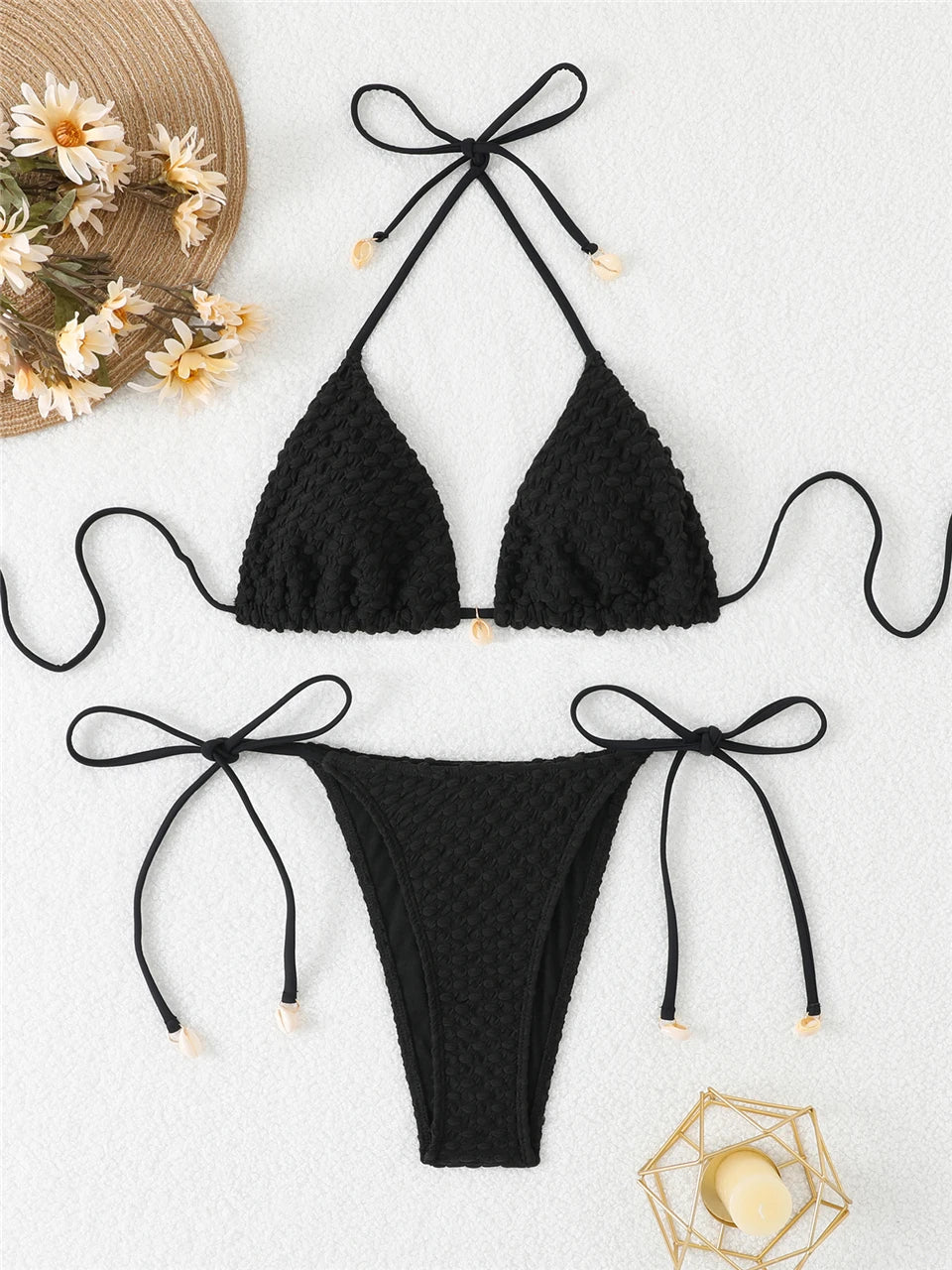 Classic Vintage Bikini with a Flattering Fit