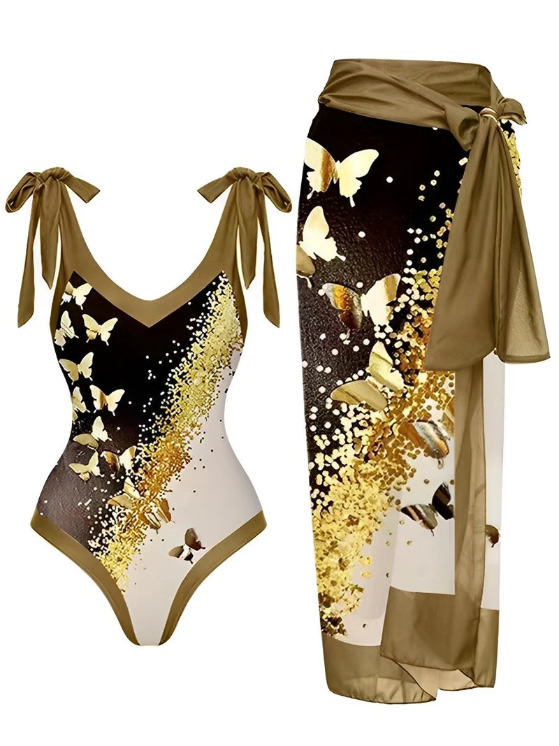 Casually Elegant Swimsuit with a Refined Edge
