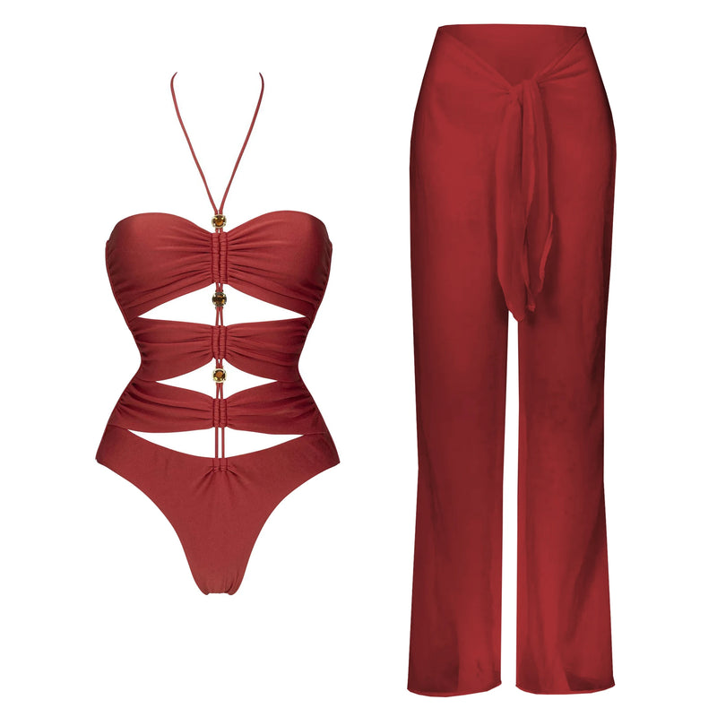 Finely Styled Bathing Suit with a Classic Vintage Look