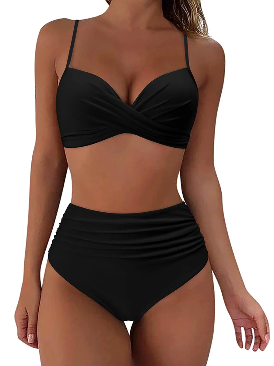 Classic Vintage Bikini with a Flattering Fit