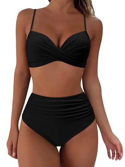 Classic Vintage Bikini with a Flattering Fit