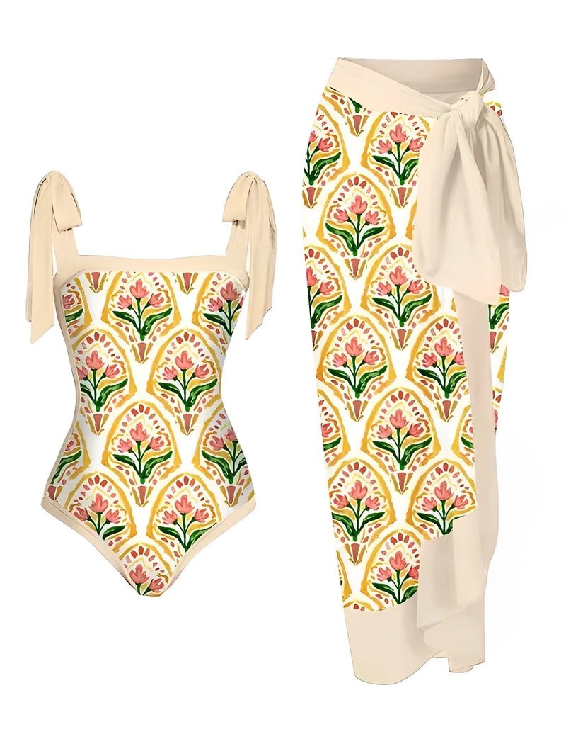 Casually Elegant Swimsuit with a Refined Edge