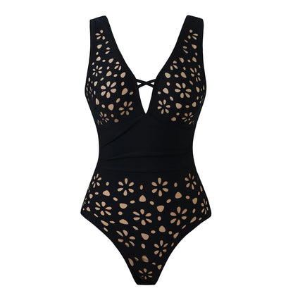 Subtly Elegant Bathing Suit with a Refined Vintage Look