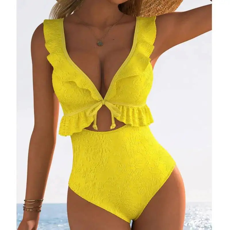 Effortlessly Elegant Bathing Suit with a Timeless Design
