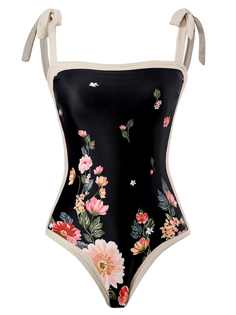 Subtly Elegant Swimsuit with a Refined Vintage Look