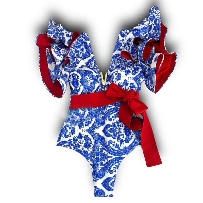 Effortlessly Elegant Bathing Suit with a Timeless Design
